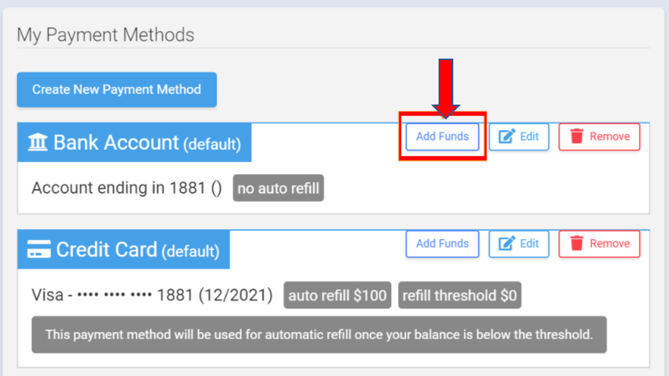 ACH Prefunding How do I add pending funds to my account