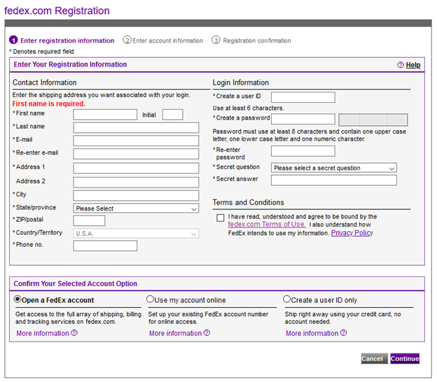 How can you create FedEx labels using blue? International Bridge